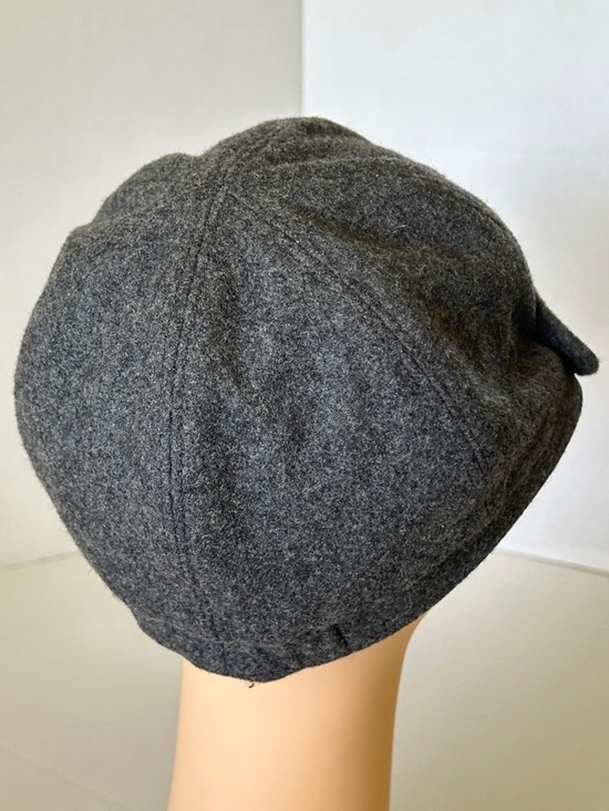 KOORINGGAL GRAY WOOL BLEND WOMENS fIDDLER NEWSBOY/BAKER  BOY CAP STRAP DETAIL main image 5
